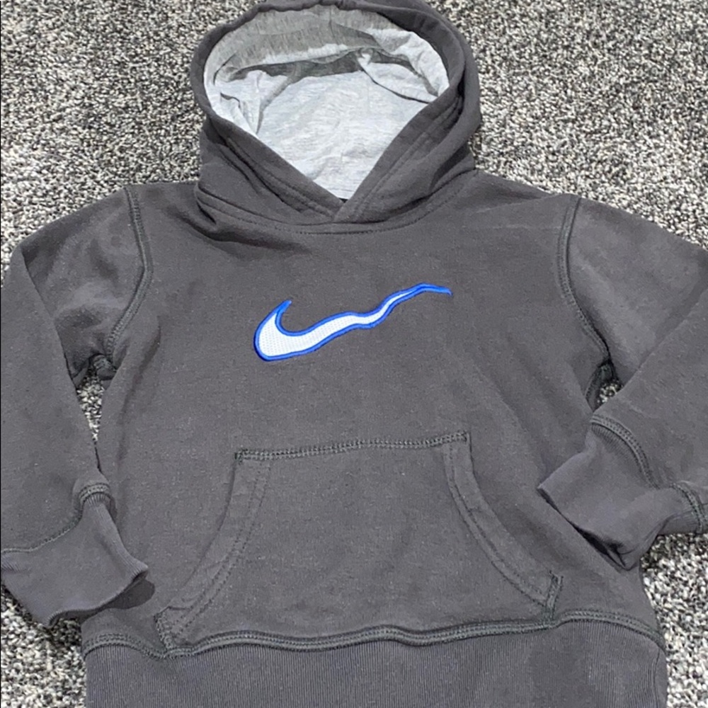 Gray Nike Hooded Sweatshirt